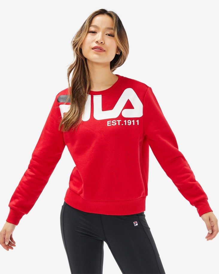 Fila Mujer Grazia Crew Roja Outlet