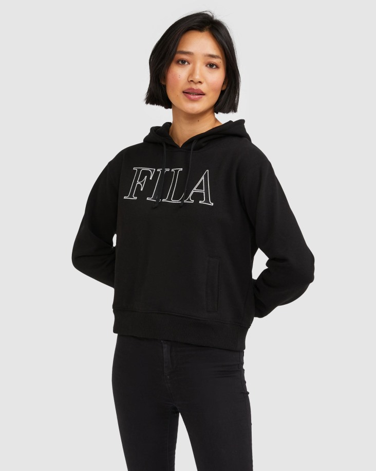Sudadera Isidora Mujer Negra Fila Outlet
