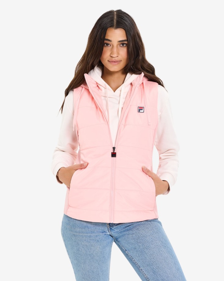 Chaleco De Mujer Iranga Puff Rosa Palo Fila Outlet