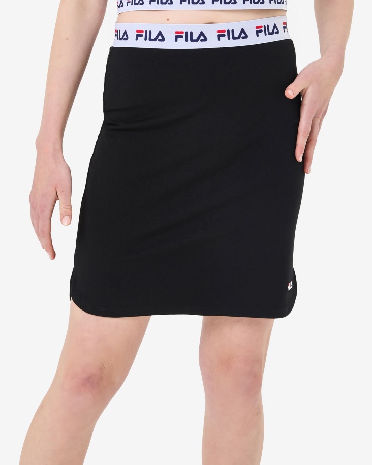 Falda Salvia Negra Fila Outlet