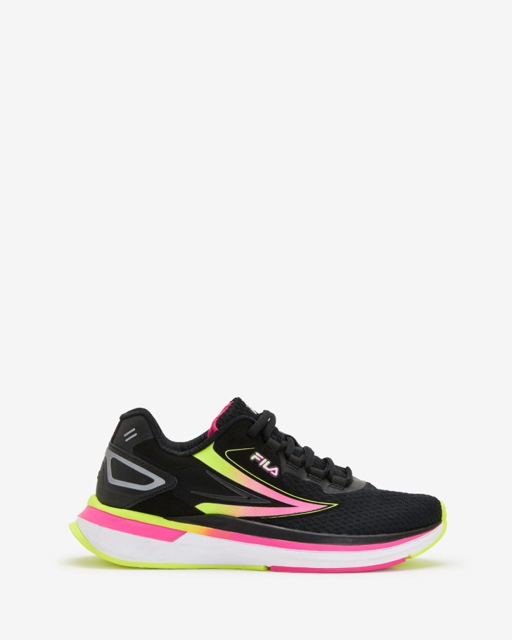 Fila Outlets Black/pinkglo/safeyellow Mujer Fila Outlets Instinx