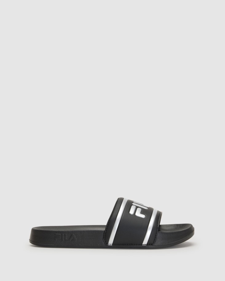Chanclas Amalfi Mujer Negras/plateadas Fila Outlet
