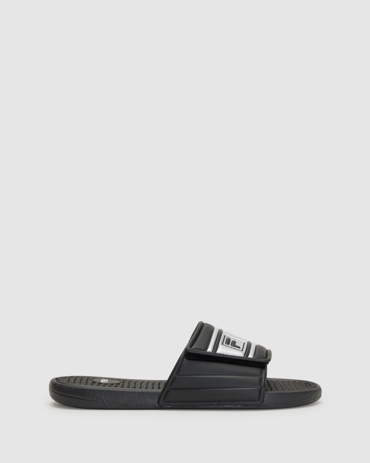 Zapatillas Fila Mujer Atrani Slide Negro/plata