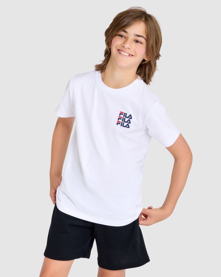 Camiseta Blanca Ripley Niño Fila Outlet