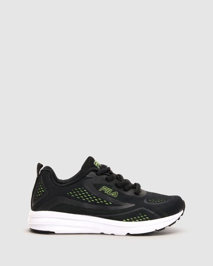 Fila Pavia Negro/lima Niño Outlet