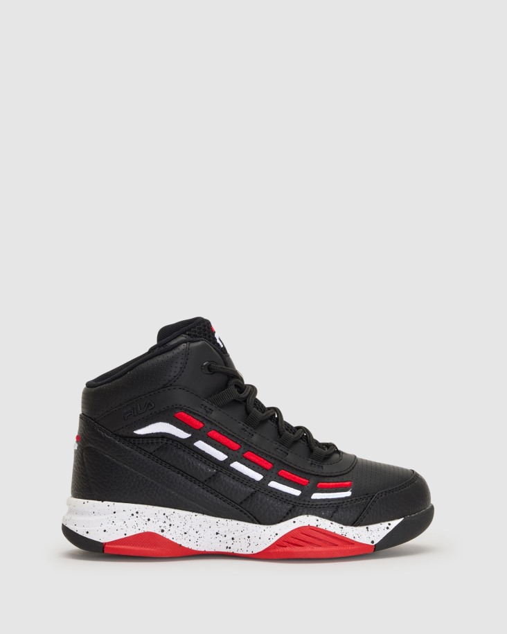 Negro/blanco/fred Niños Spitfire Outlet Fila