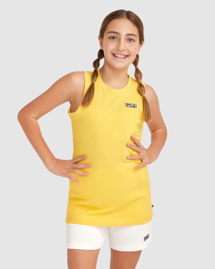 Camiseta Sin Mangas Parker Para Niño Daffodil De Fila Outlets