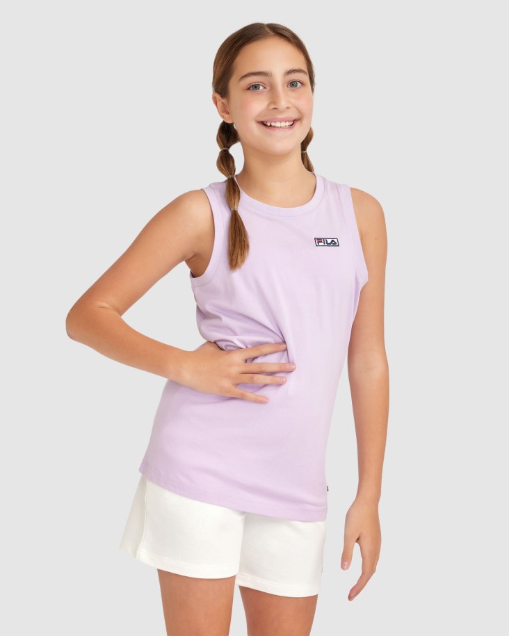Camiseta Sin Mangas Parker Para Niños Orchid Fila Outlet