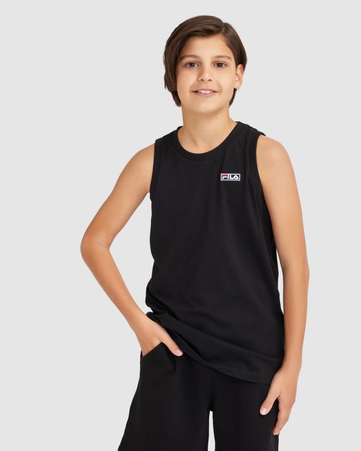 Camiseta Sin Mangas Parker Niño Fila Outlets Negra