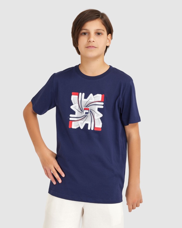 Camiseta Ryan Niño New Navy Fila Outlet