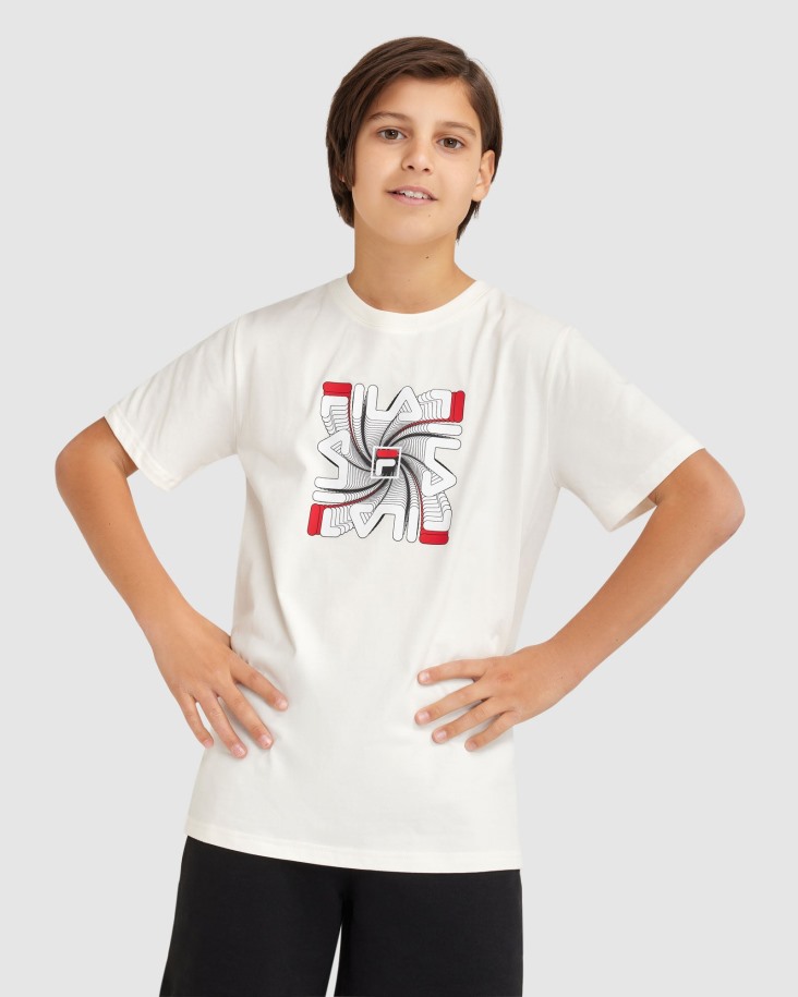 Camiseta Ryan Blanca Niño Fila Outlets