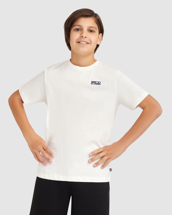 Fila Outlets Parker Tee Niño Blanco