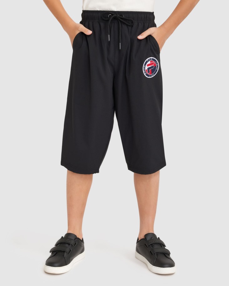 Pantalón Ryan 3/4 Niño Negro Fila Outlet