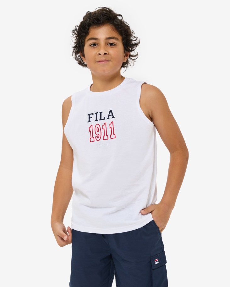 Camiseta Sin Mangas Fila Outlet Zoki Blanca