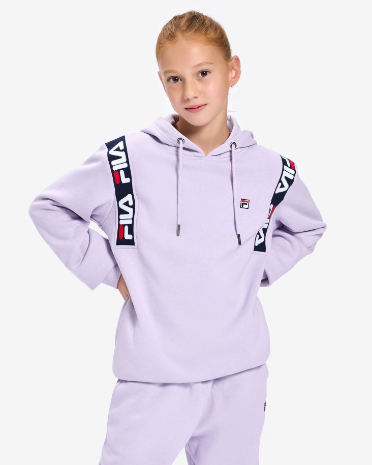 Sudadera Fila Niño Badge 2.0 Lila Pastel