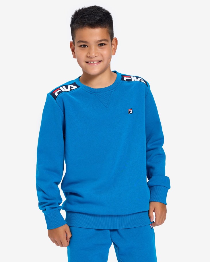 Fila Outlets Kid's Badge 2.0 Crew Mykonos Azul