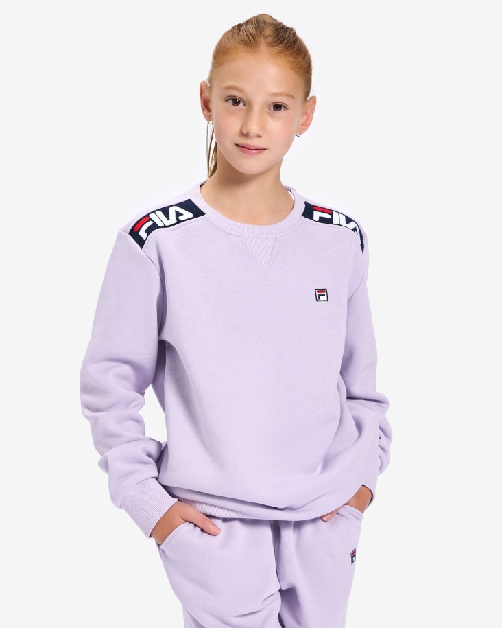 Pastel Lila Fila Outlets Kid's Badge 2.0 Crew
