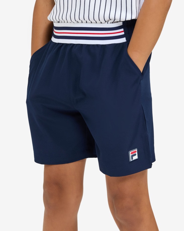 New Navy Fila Outlets Shorts De Tierra Batida