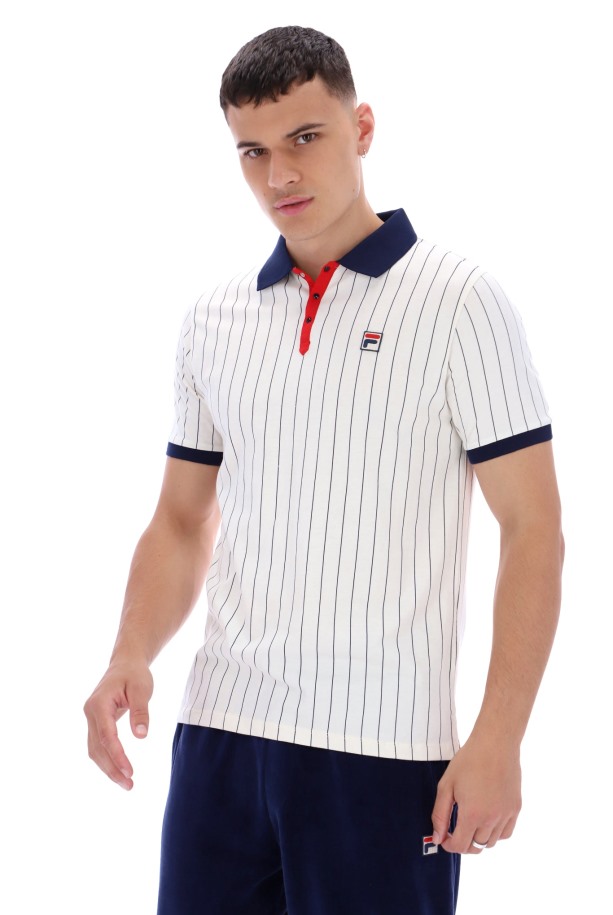 Polo A Rayas Bb1 Classic Vintage Fila Outlet