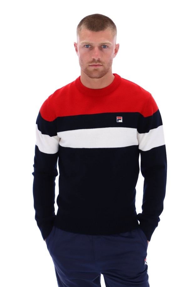 Abner Tejido Color Block Crew Fila Outlets