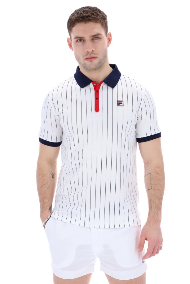 Bb1 Classic Vintage Fashion Fila Outlets Polo A Rayas
