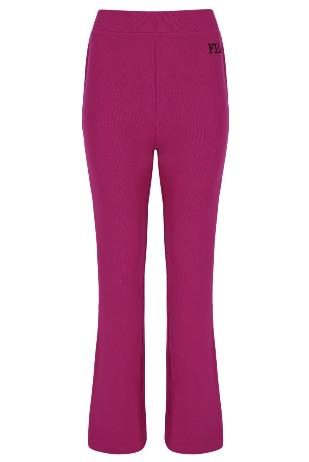 Fila Outlets Luna Pantalones Acampanados De Canalé Grueso Para Mujer