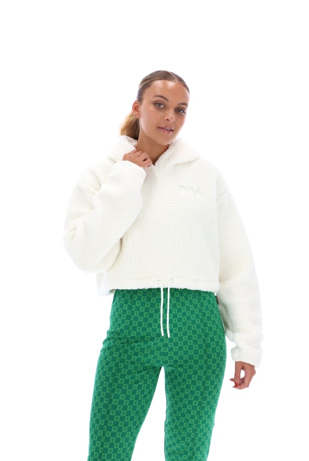 Fila Outlets Abbey Cropped Fleece Sudadera Con Capucha