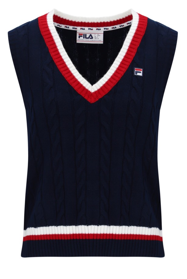 Fila Outlets Sally Cable Knit Camiseta Sin Mangas