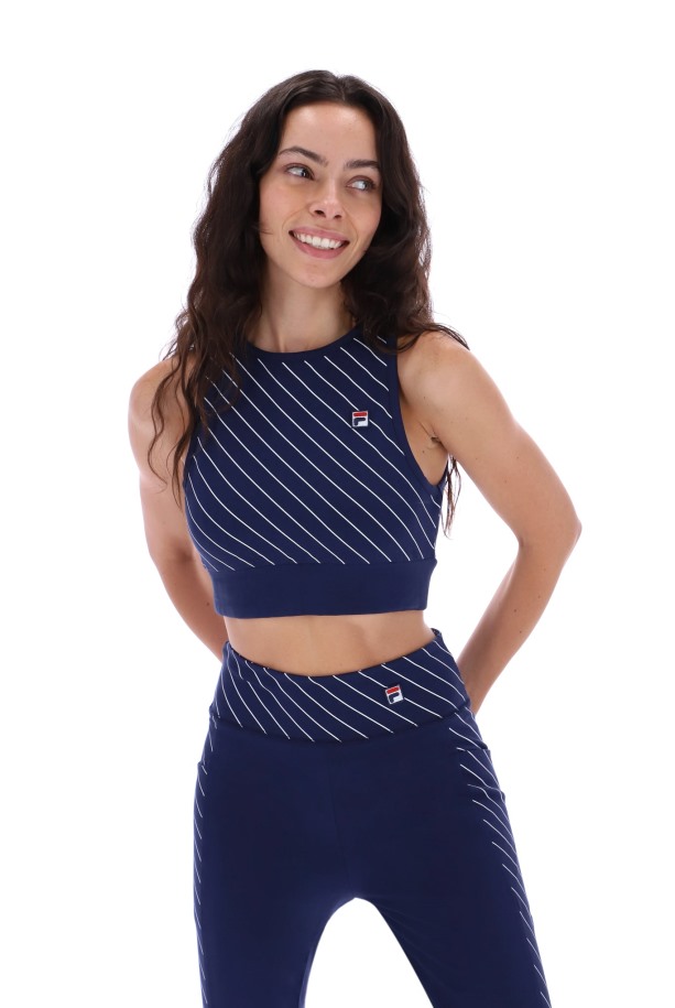 Fila Outlets Karla Pin Rayas Top Sujetador