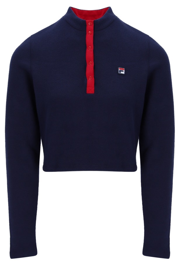 Josie Top Canalé Cuello Alto Fila Outlet