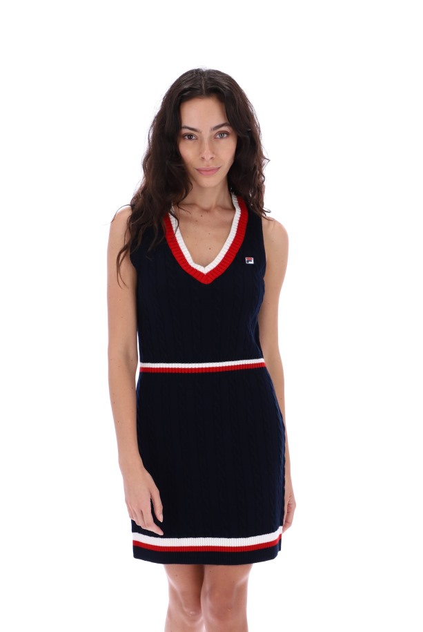 Darian Moda Suéter Vestido De Punto Fila Puntos De Venta